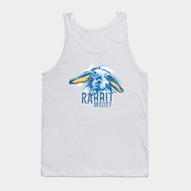 Rabbit Moody Vector Style Tank Top by obiyshinichiart